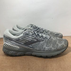 Brooks Mens Adrenaline GTS 19 Gray Athletic Running Shoes Sneakers Size 13
